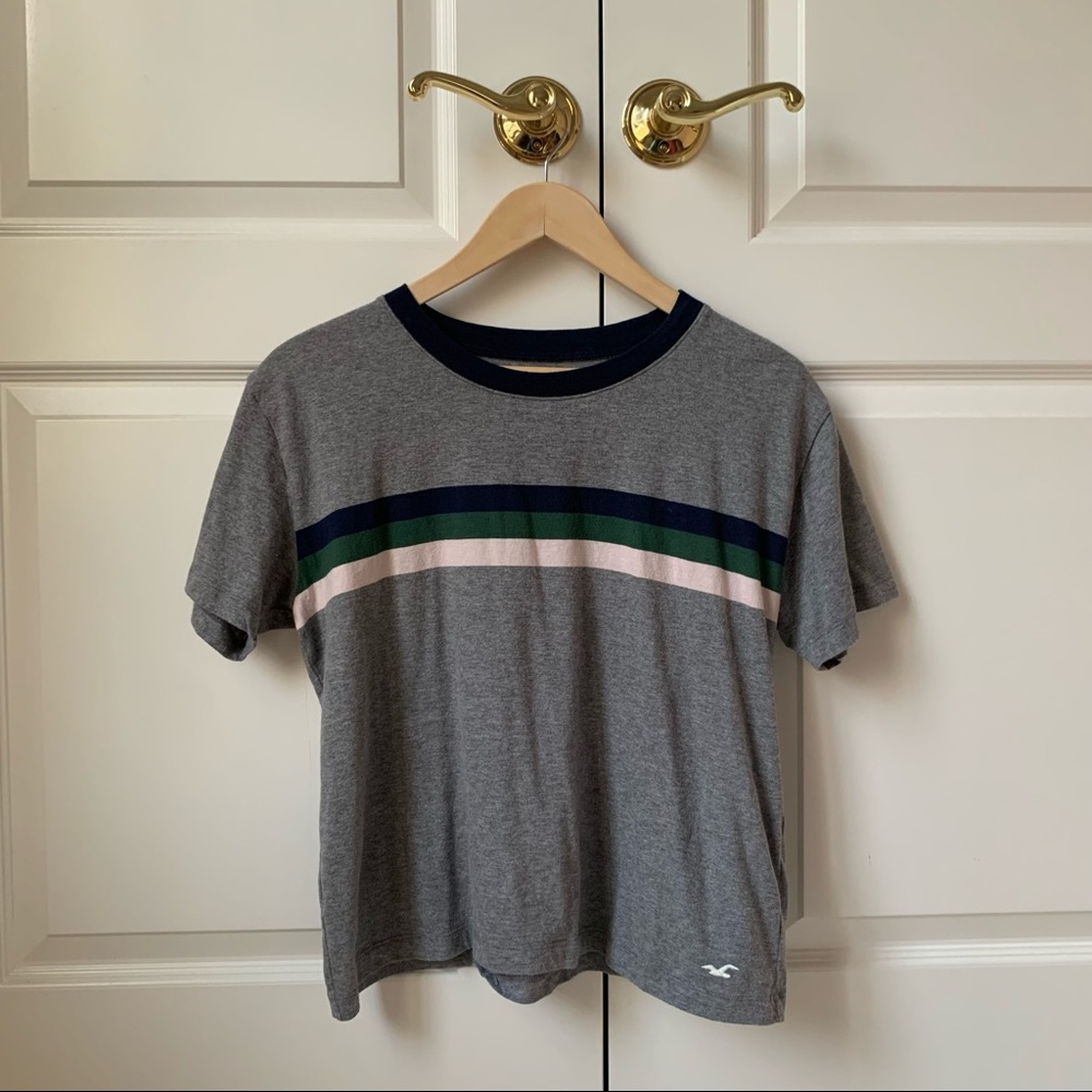 Hollister short sleeve gray tee vintage